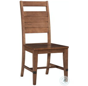 Farmhouse Chic Bourbon Brown Dining Chair Set Of 2