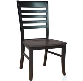 Cosmopolitan Black and Coal Roma Dining Chair Set of 2