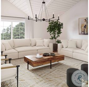 Cali Natural Performance Fabric Modular Living Room Set