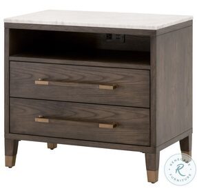 Cambria Dutch Brown 2 Drawer Nightstand