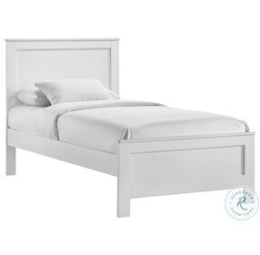 Camila White Twin Panel Bed