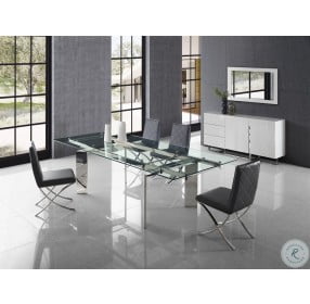 Euphoria Extendable Dining Room Set with Loft Dining Chairs