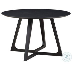 Godenza Black Round Dining Table