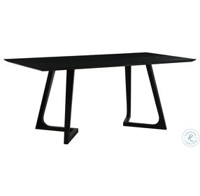 Godenza Black Rectangular Dining Table