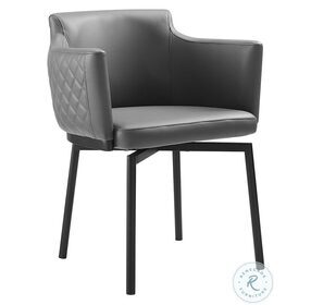 Suzzie Gray Swivel Dining Chair