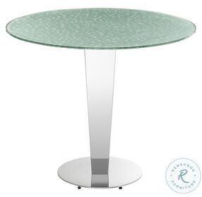 Enzo Silver Rain Drops Counter Height Dining Table