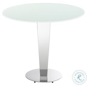 Enzo White Glass Counter Height Dining Table