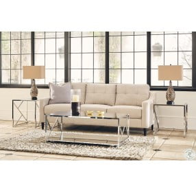Stella Chrome 3 Piece Occasional Table Set