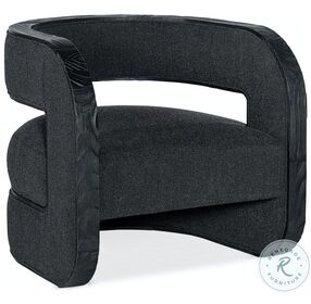 Burke Black Accent Chair