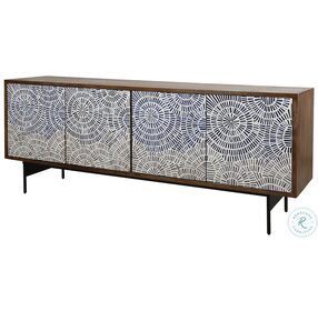 Crossings Coconut Shell 80" TV Stand