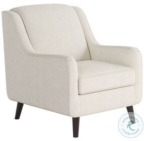 Sugarshack Off White Glacier Sloped Arm Accent Chair