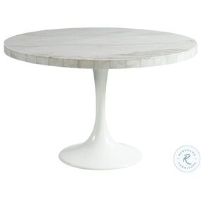 Mardelle White Round Dining Table
