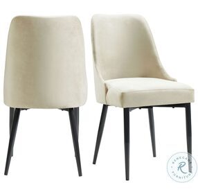 Mardelle Cream Side Chair Set Of 2