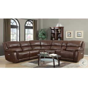 Denali Brown LAF Power Reclining Sectional