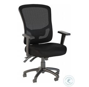 Custom Comfort Black Nylon Mesh High Back Multifunction Mesh Swivel Executive Office Chair