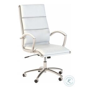 Modelo White High Back Swivel Executive Office Chair