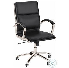 Modelo Black Mid Back Executive Adjustable Office Chair