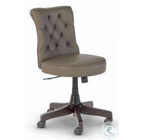 Arden Lane Washed Gray Mid Back Tufted Swivel Office Chair