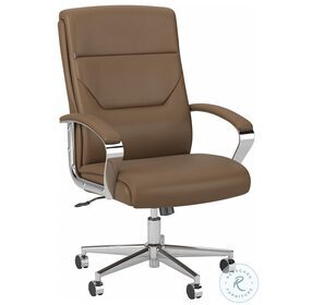 South Haven Saddle Tan High Back Adjustable Executive Office Chair