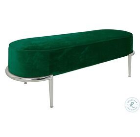 Chiara Velvet Green Bench