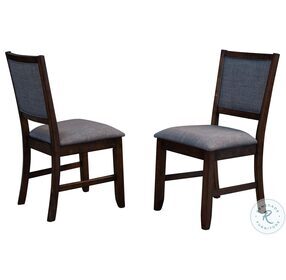 Chesney Falcon Brown Upholstered Side Chair Set of 2