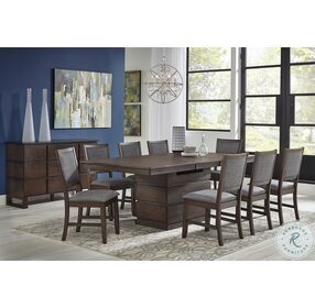 Chesney Falcon Brown 78" Extendable Dining Room Set
