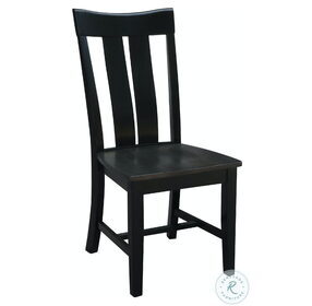 Cosmopolitan Black and Coal Ava Dining Chair Set of 2