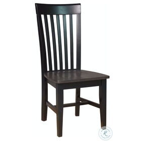 Cosmopolitan Black and Coal Tall Mission Dining Chair Set of 2