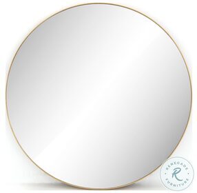 Bellvue Polished Brass Round Mirror