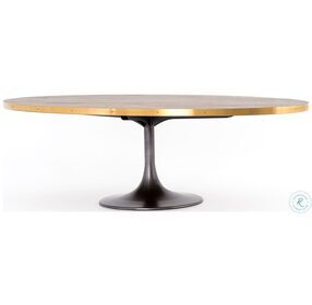 Evans Vessel Grey 98" Oval Dining Table