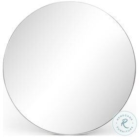 Bellvue Shiny Steel Round Mirror