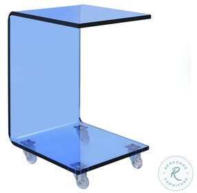 Peek Blue Acrylic Snack Table