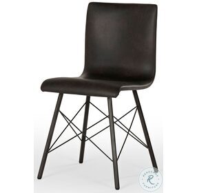 Diaw Distressed Black Dining Chair