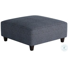 Sugarshack Navy Blue Square 16" Cocktail Ottoman