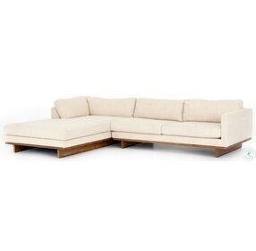 Everly Irving Taupe 2 Piece 86" LAF Chaise Sectional