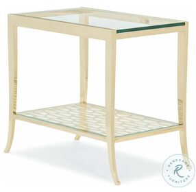 A Precise Pattern Gold Whisper Side Table