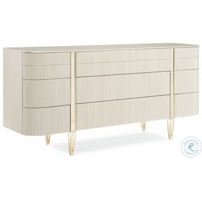 Love At First Sight Matte Pearl And Whisper Of Gold Dresser