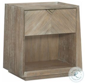 Earthly Delight Ash Driftwood And Sundance Gold Nightstand
