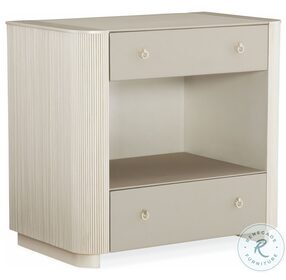 Love Ly Matte Pearl And Whisper Of Gold 30" Nightstand