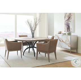 Rough And Ready Ash Driftwood And Chocolate Bronze 54" Round Dining Room Set