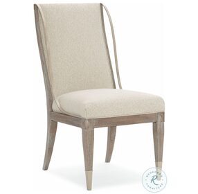 Open Arms Neutral Side Chair