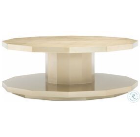 Starring Role Taupe Silver Leaf Cocktail Table