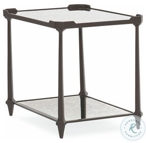 End All Chocolate Bronze End Table