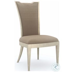 Very Appealing Soft Silver Leaf Side Chair Set Of 2