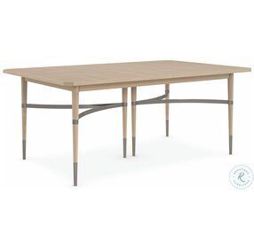 Here To Accommodate Woodland Gray And Deep Bronze Extendable Dining Table
