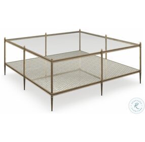 Perfectly New Gold Square Cocktail Table
