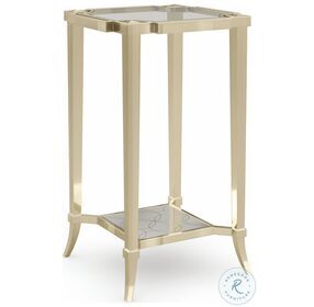 Simply Charming Whisper Of Gold 15" End Table