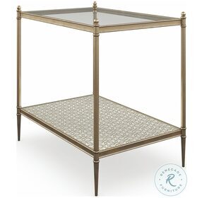 Perfectly Adaptable New Gold End Table