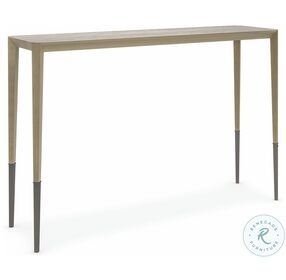 Perfect Together Brushed Antique Brass Tall Console Table