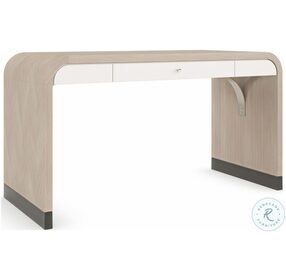 Free Fall Moonstone And Pearly White Console Table